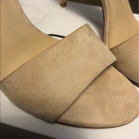Neutral Beige Strap Heels - Picture 5 of 7